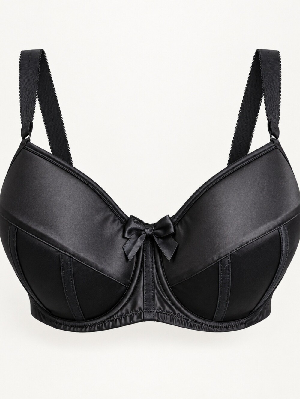 Parfait Black Satin Underwire Bra 34J – Worn Twice